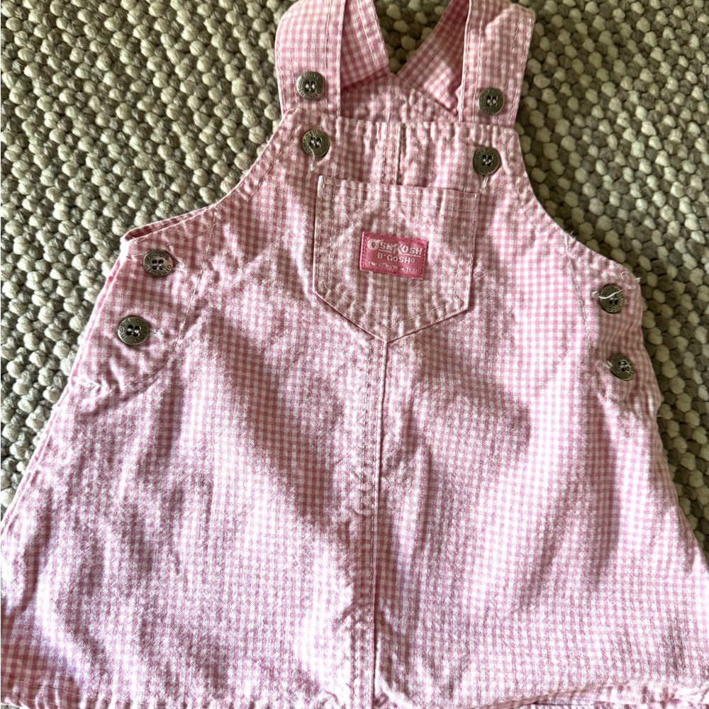 OshKosh B'gosh Pink Gingham Pinafore